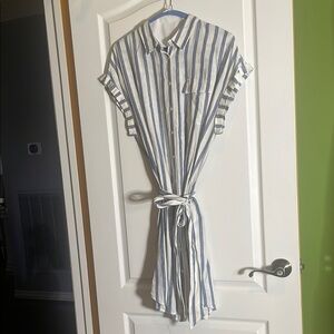 Pendleton Blue and White Striped Garment